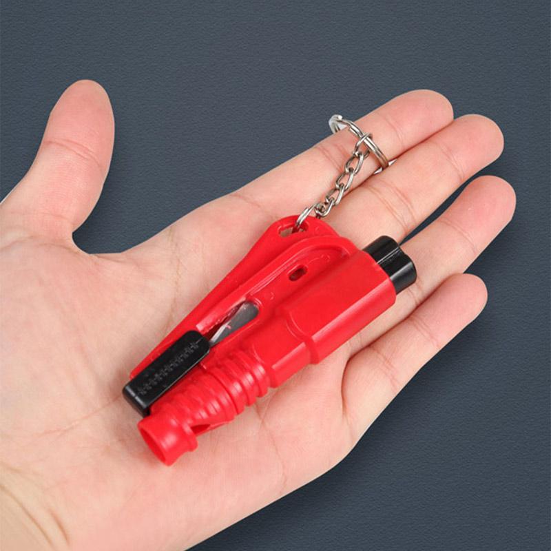 Car Safety Hammer Auto Emergency Glass Window Breaker Seat Belt Cutter Life-Saving Car Emergency Escape Hammer Survival Whistle