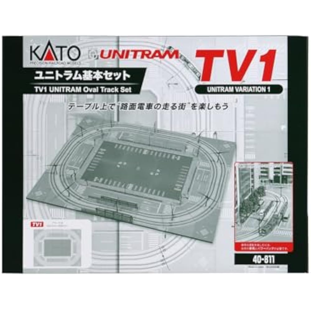 KATO N gauge TV1 Unitram basic set 40-811 model train rail set