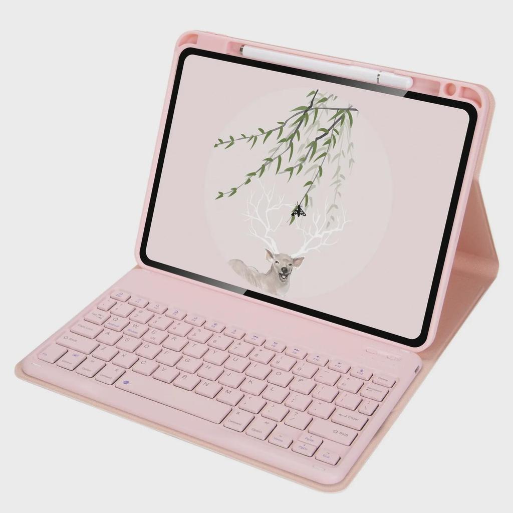 IPad Pro 11" (2021) Кожаный чехол с беспроводной Bluetooth-клавиатурой Air4 и слотом для стилуса Xiaomi 5