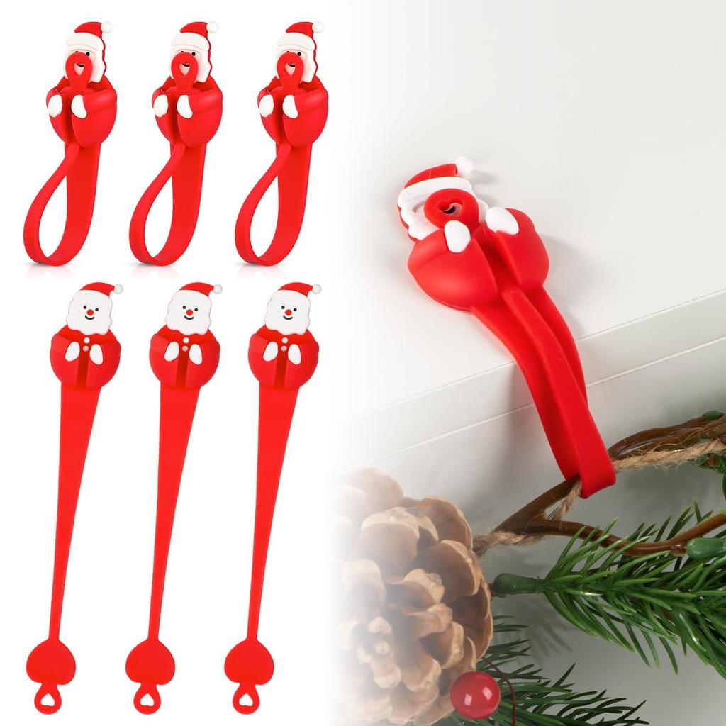 Рождественский крючок для венка, Крючок Санты, Крючок для венка на камин, Держатель для носка, Настенное украшение