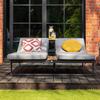 Mallorca Ii Double Garden Deckchair 200X152 Zumm Anthracite Aluminum Homms