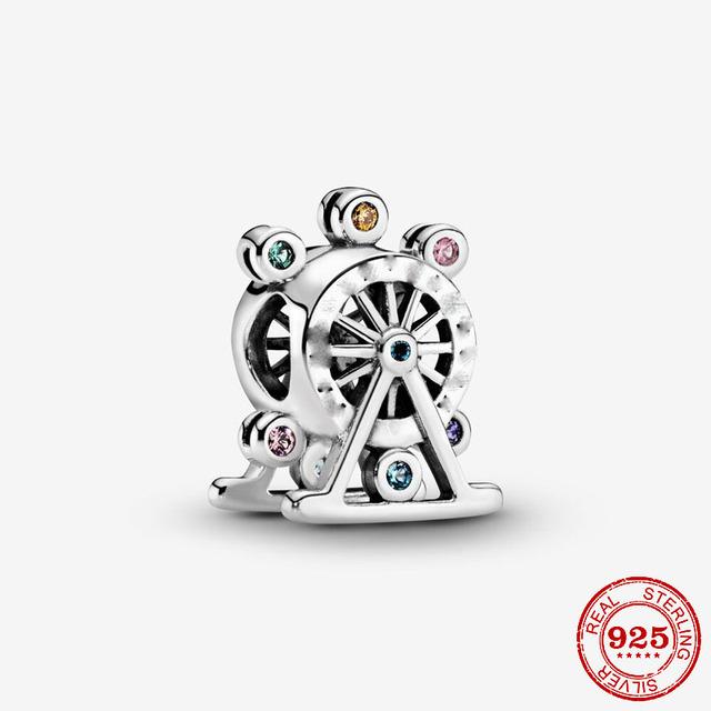 Новые бесплатные объятия кактус колесо обозрения собака кошка крест DIY бусины подходят подвески из стерлингового серебра 925 пробы браслет с бусинами ювелирные изделия своими руками 2022