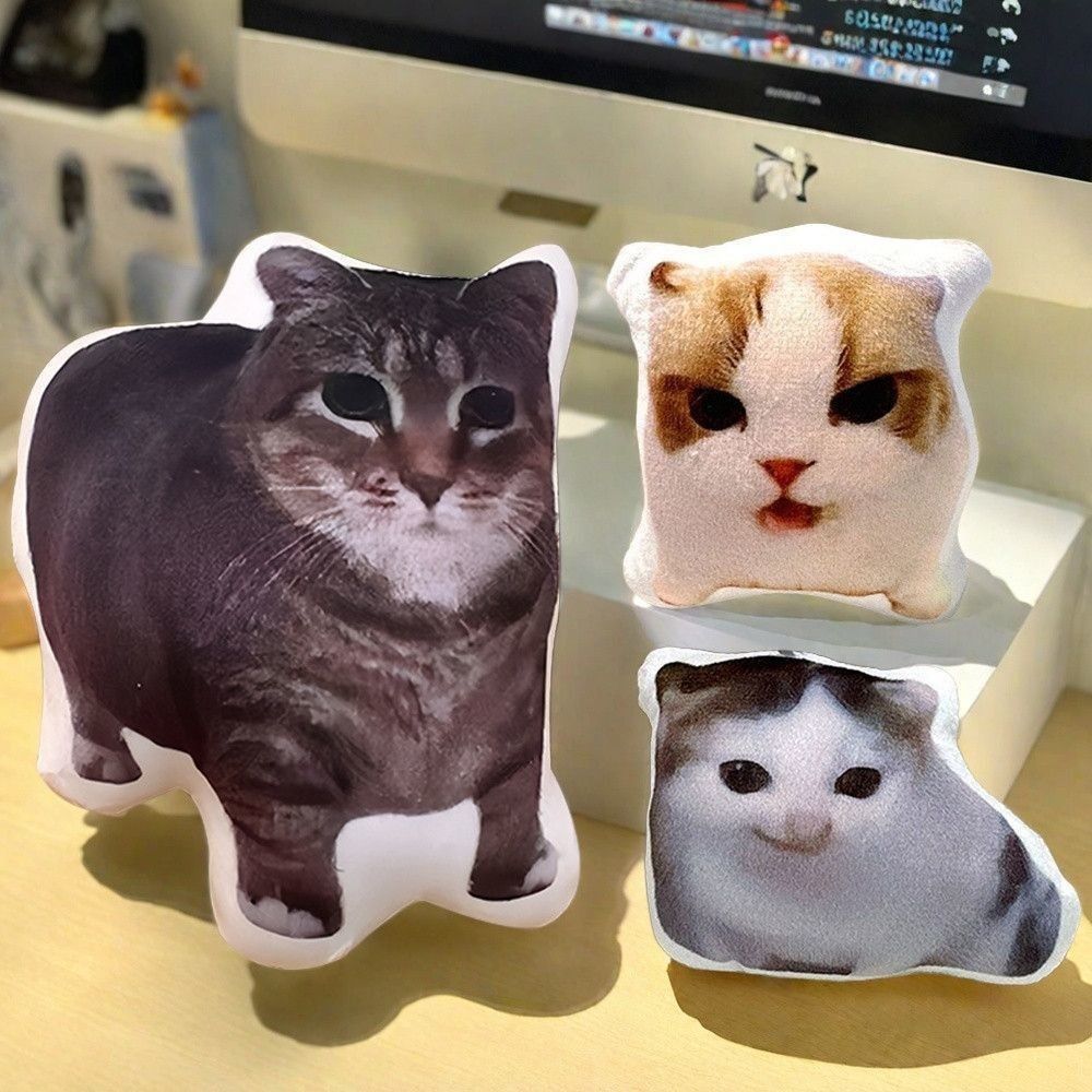 Со звуком Брелок с голосом кота Кукла с голосом кота Детская игрушка Подвеска для школьного рюкзака Украшение