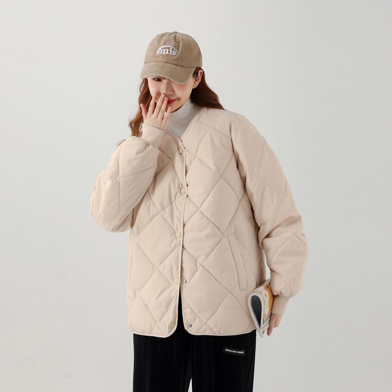 Новая тонкая хлопковая куртка для женщин, короткая одежда на осень и зиму, модная свободная корейская хлопковая куртка, маленькая куртка