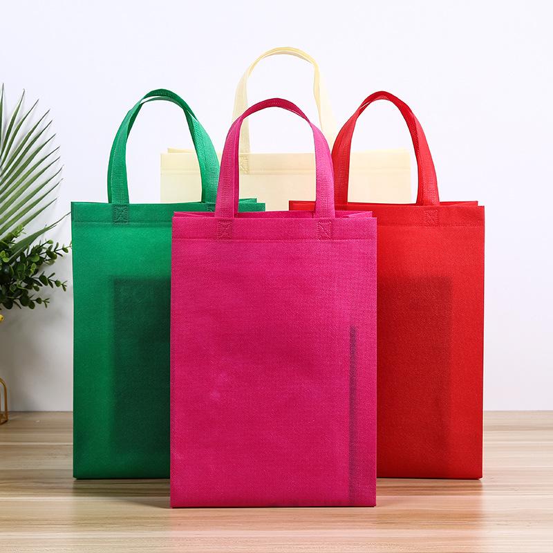 10pcs Colorful Party Favor Bags for Birthday Party Valentine Goodie Pocket Shopping Supplie Non-Woven Tote Reusable Gift Pouches Eco-friendly Bag