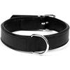 Leather Dog Collar - GLORIA PETS - Black - D-ring - Sturdy Buckle - Durable