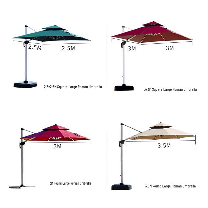 Wujun Outdoor LED Patio Umbrella