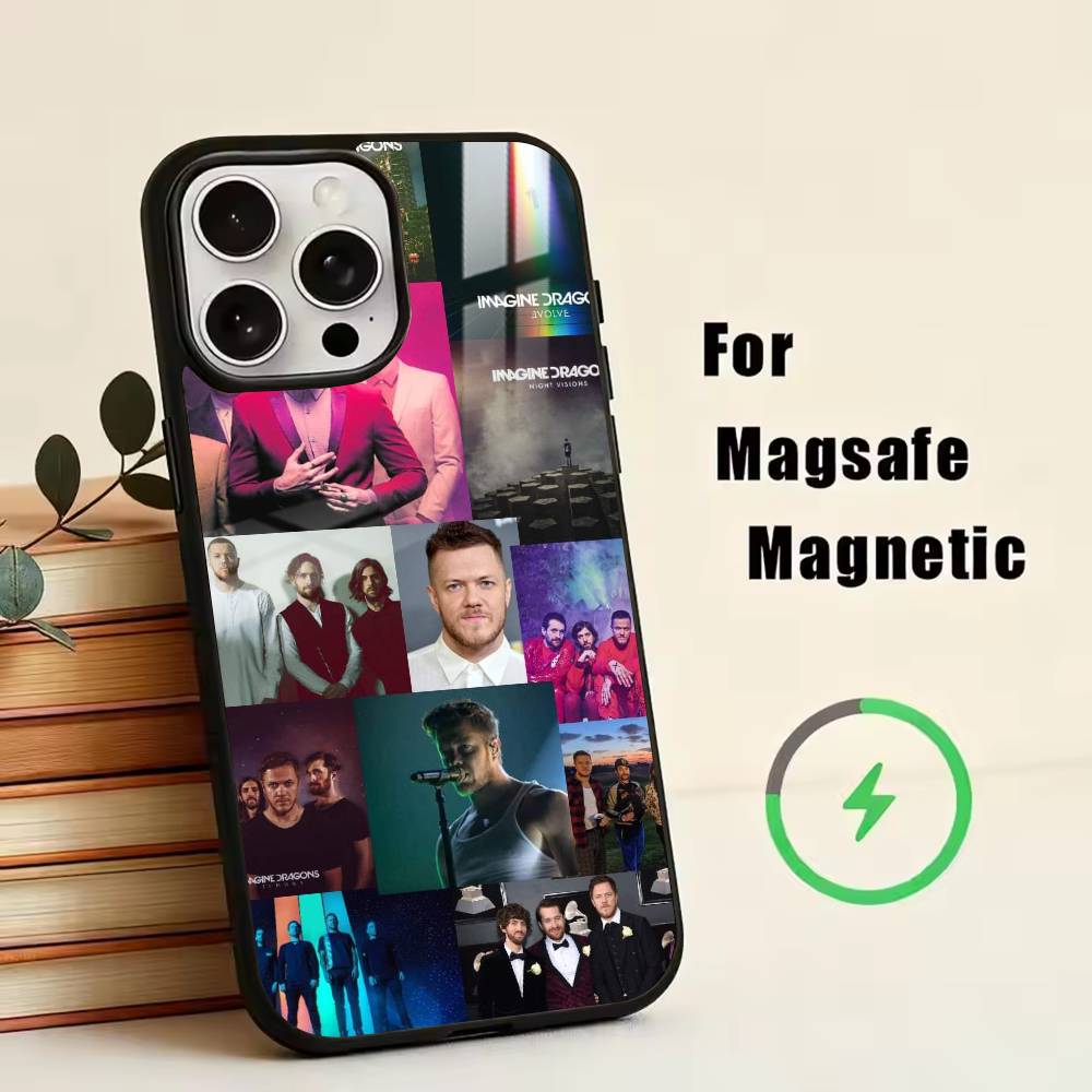Imagine D-Dragons Phone Case For iPhone17,16,15,14,13,12,11 Plus,Pro Magnetic with Magsafe Wireless Charging