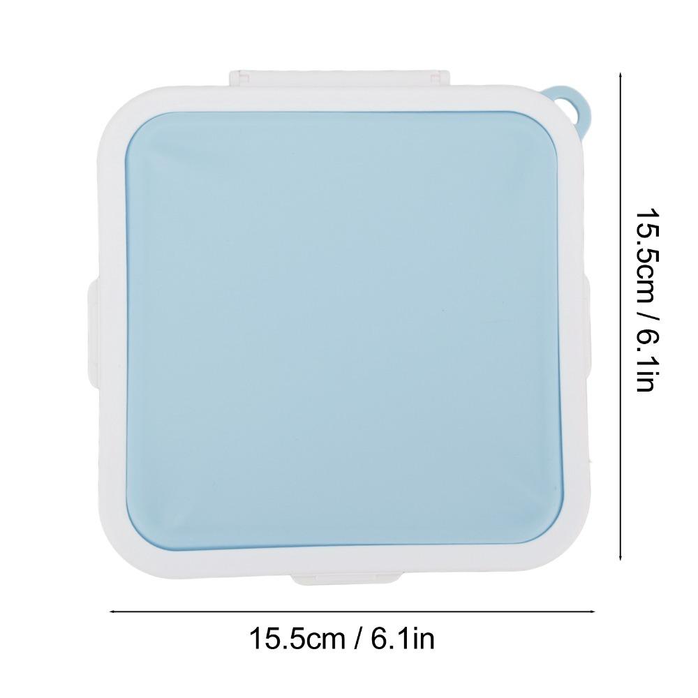 PP Silicone Material Sandwich Storage Box 3 Side Clips Sandwich Holder Sandwich Container  For Work