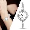 4 Colors Bracelet Watch Women Analog Round Quartz Alloy Strap Open Bracelet Watch Roman White Plate Watch