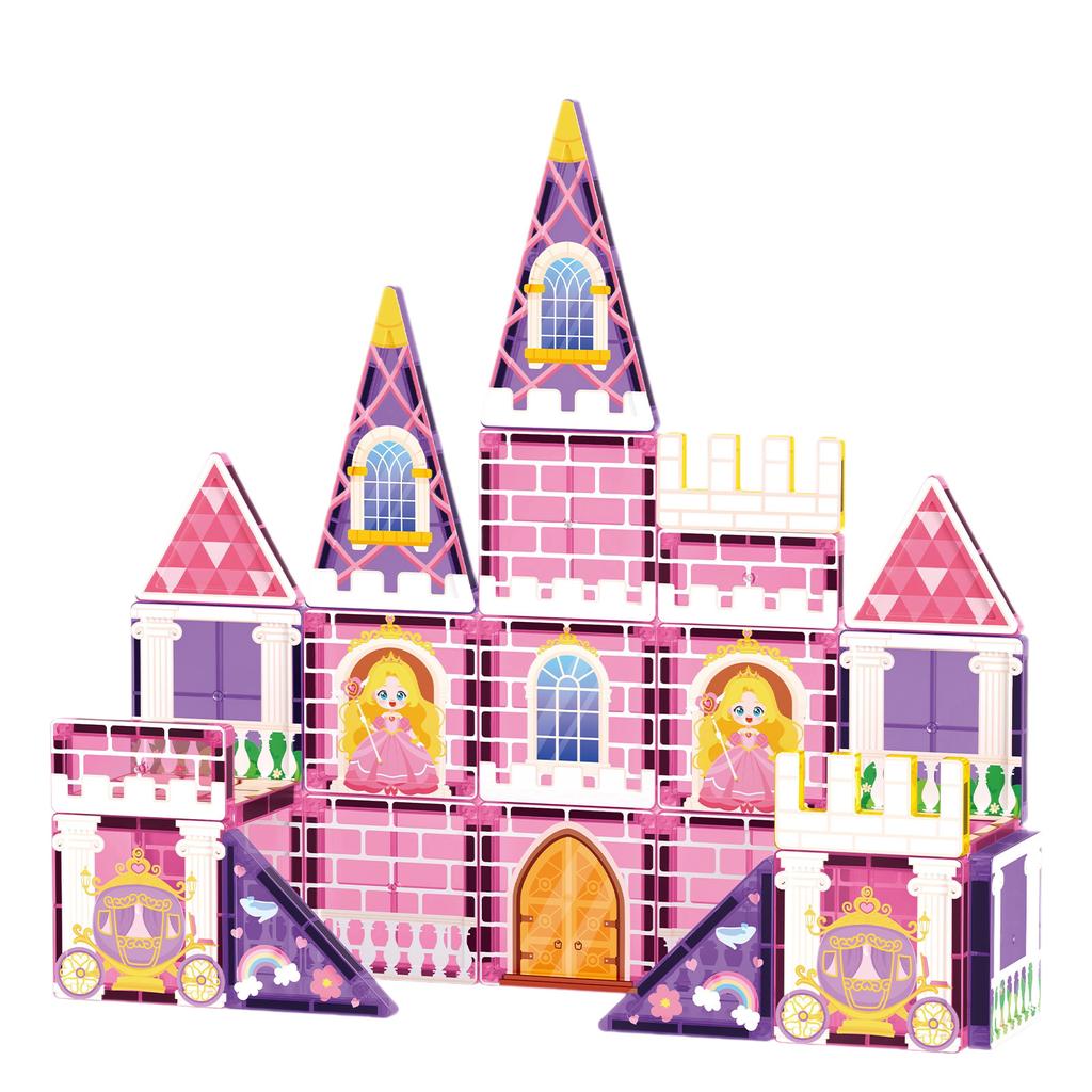 Magnetic Building Blocks for Kids - Princess Castle Magnetic Tiles Toys for 3-8 Year Old Girls & Boys Birthday Xmas Gifts - STEM Educational Toys