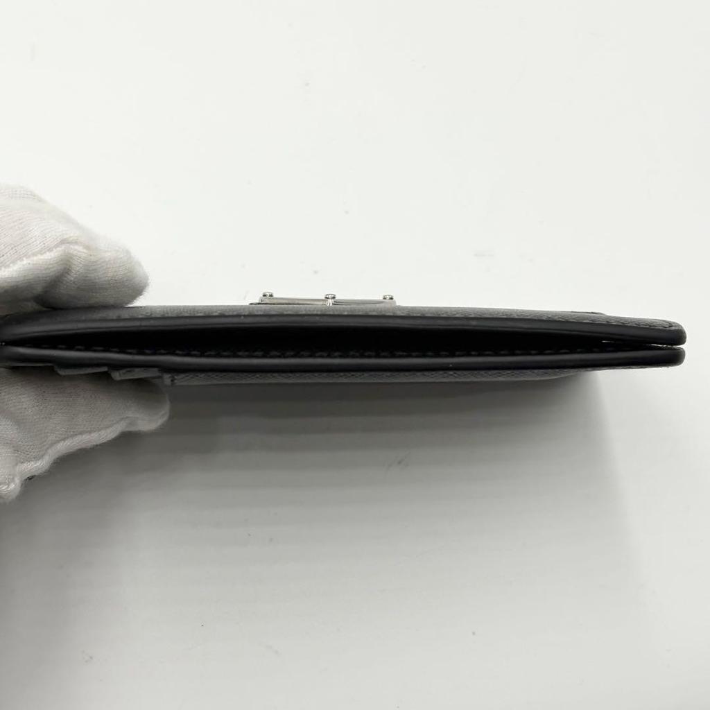 Used PRADA Saffiano Fragment Case Triangle Logo Black