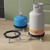 With Wheels Mobile Propane Tray Brake Fixed Tank Roller Stand Safe Cylinder Holder  Flower Pots