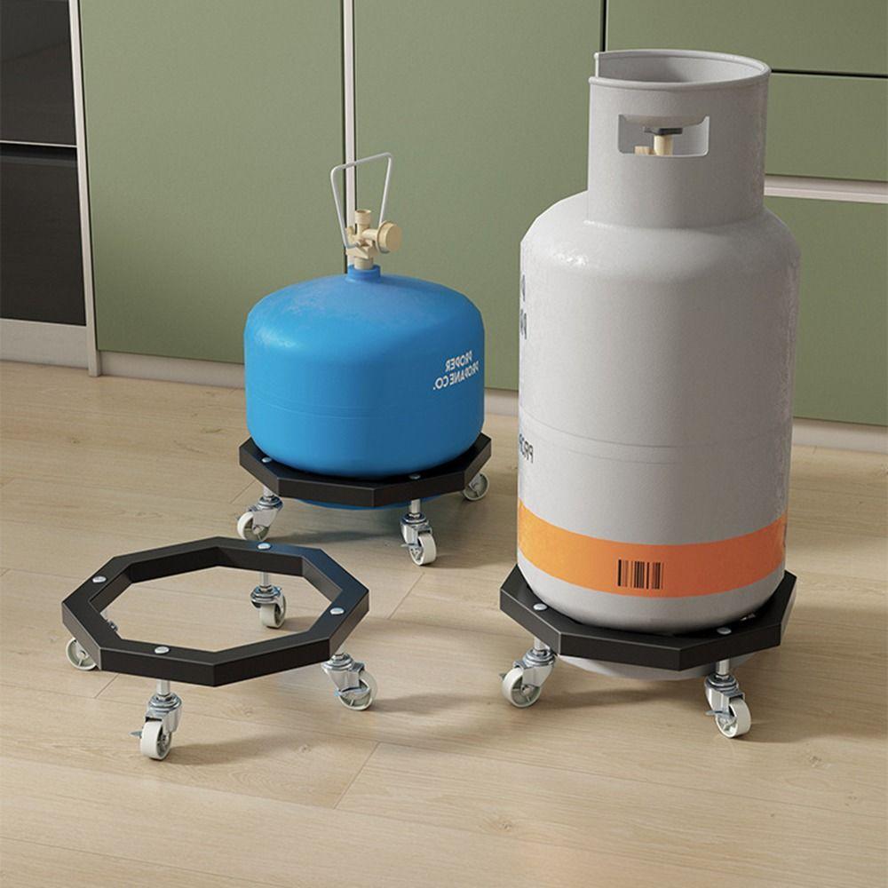 With Wheels Mobile Propane Tray Brake Fixed Tank Roller Stand Safe Cylinder Holder  Flower Pots