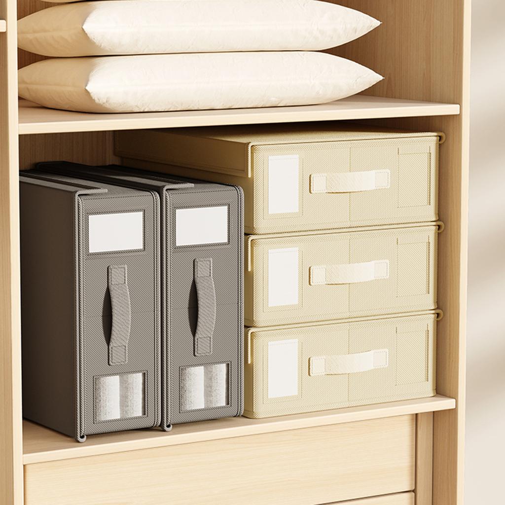 Коробка для хранения простыней, коробка из нетканого материала, дышащая, влагостойкая, складная коробка для хранения с ручкой для хранения постельных принадлежностей