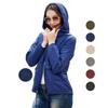 Women's Windbreaker Hooded Light Rain Jacket Outdoor Short Raincoat Lightweight Mesh Slim Zipper Outerwear Rainwear