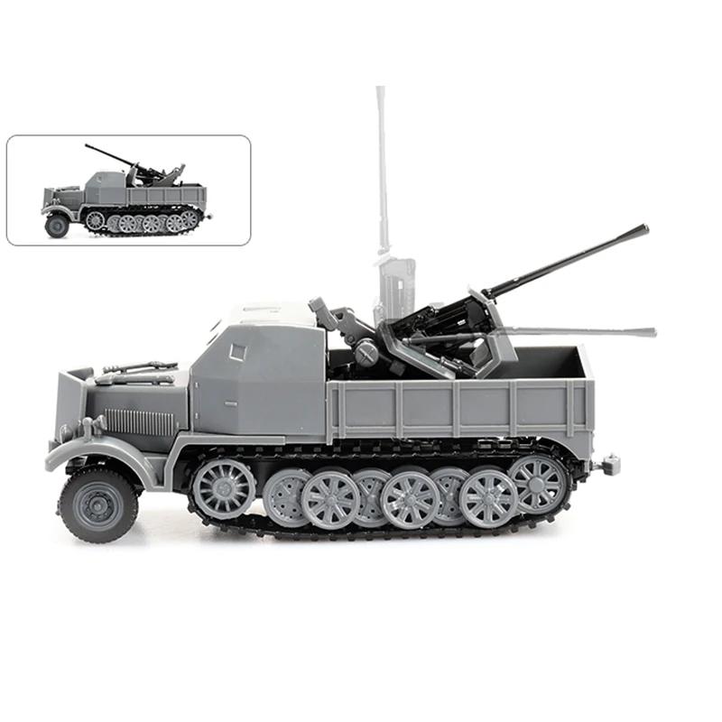 1/72 Немецкий полугусеничный зенитный грузовик Вермахта ВМВ SD. Kfz.7/2 Бронированная зенитная машина Модель 4D Сборка Военная колесница Игрушка