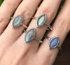 Labradorite Gemstone 925 Solid Sterling Silver Handmade Ring Jewelry, Statement Women Ring, Gift For Her.