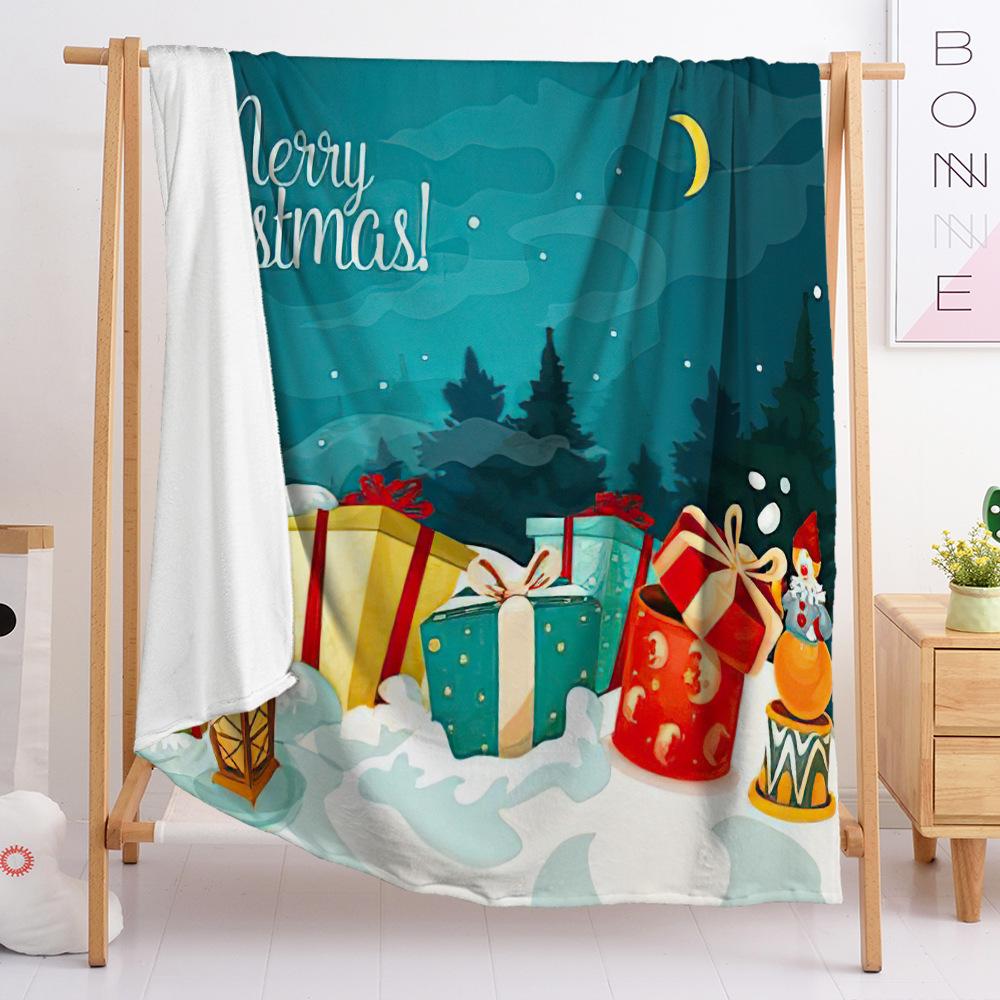 Фланелевое одеяло Одеяло для спальни Европейское и американское одеяло Одеяло на рождественскую тематику Универсальное для всех сезонов