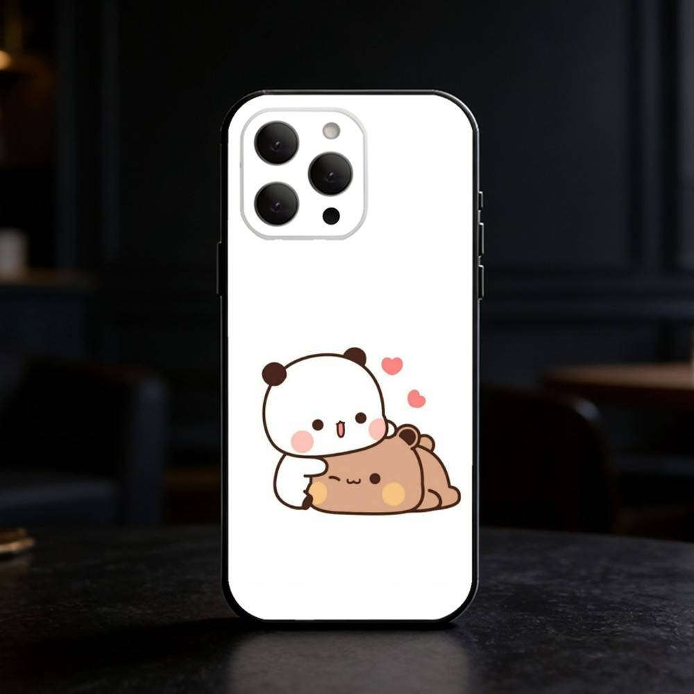 Милый Чехол Для Телефона BuBu DuDu Для iPhone 17,16,15,14,13,12,11 Plus,Pro,Max,Mini Силиконовый черный Мягкий Чехол