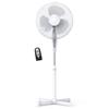 Ventilateur Sur Pied Silencieux, Télécommande, Minuterie Jusqu'à 7,5 Heures Briebe BRI-FN122397W 45W Blanc 04568