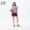 Gap Women's Logo Contrast Webbing Elastic Waist Shorts