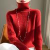 Женский кашемировый свитер Qinghe Cashmere 30% кашемир 70% шерсть Осень и Зима Пуловер Теплый и Модный