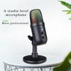 MU1000 USB-микрофон Профессиональный конденсаторный микрофон для записи на компьютер Ноутбук Студия Игра Пение Веб-трансляция Запись
