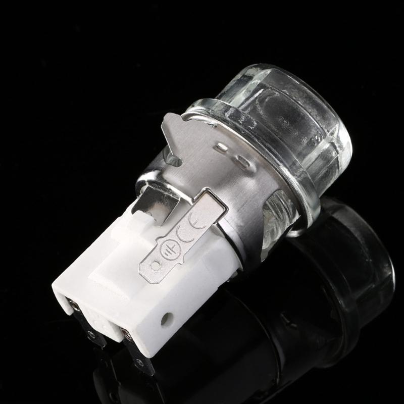 Держатель лампы для духовки Керамическое основание Термостойкий 500℃ 25Вт Круглый для головки/Плоский для головки Закаленное стекло