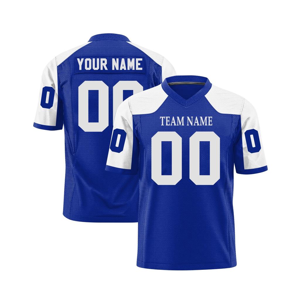 Custom Football Jerseys Personalized Printed Team Name & Number Sports Uniform For Men Women Youth