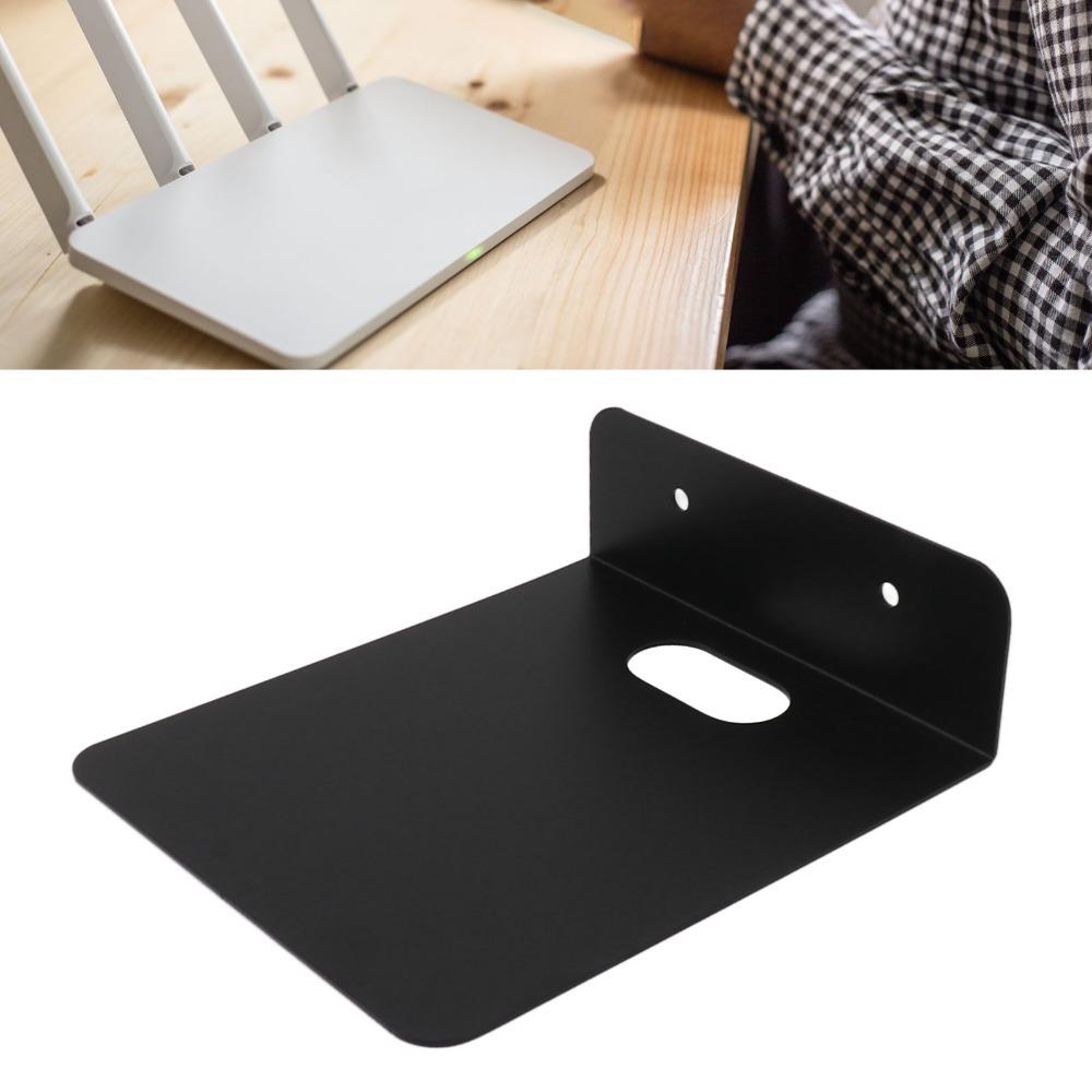 Universal Wall Mount Wall Mounted Storage Rack Equipment Stand TV Box Bracket Living Room