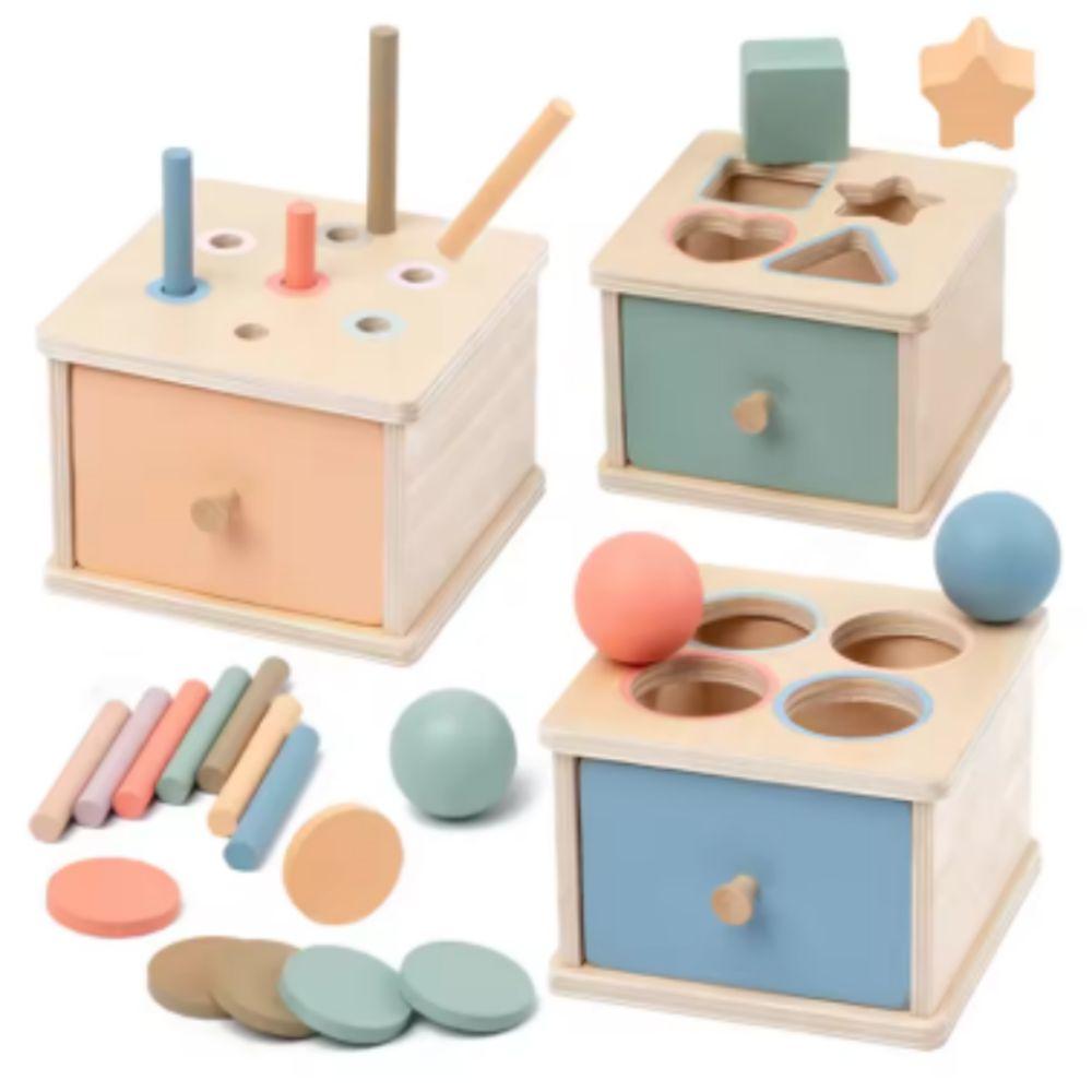 Shape Matching Baby Object Permanent Box Color Cognition Early Education Box Teaching Aid