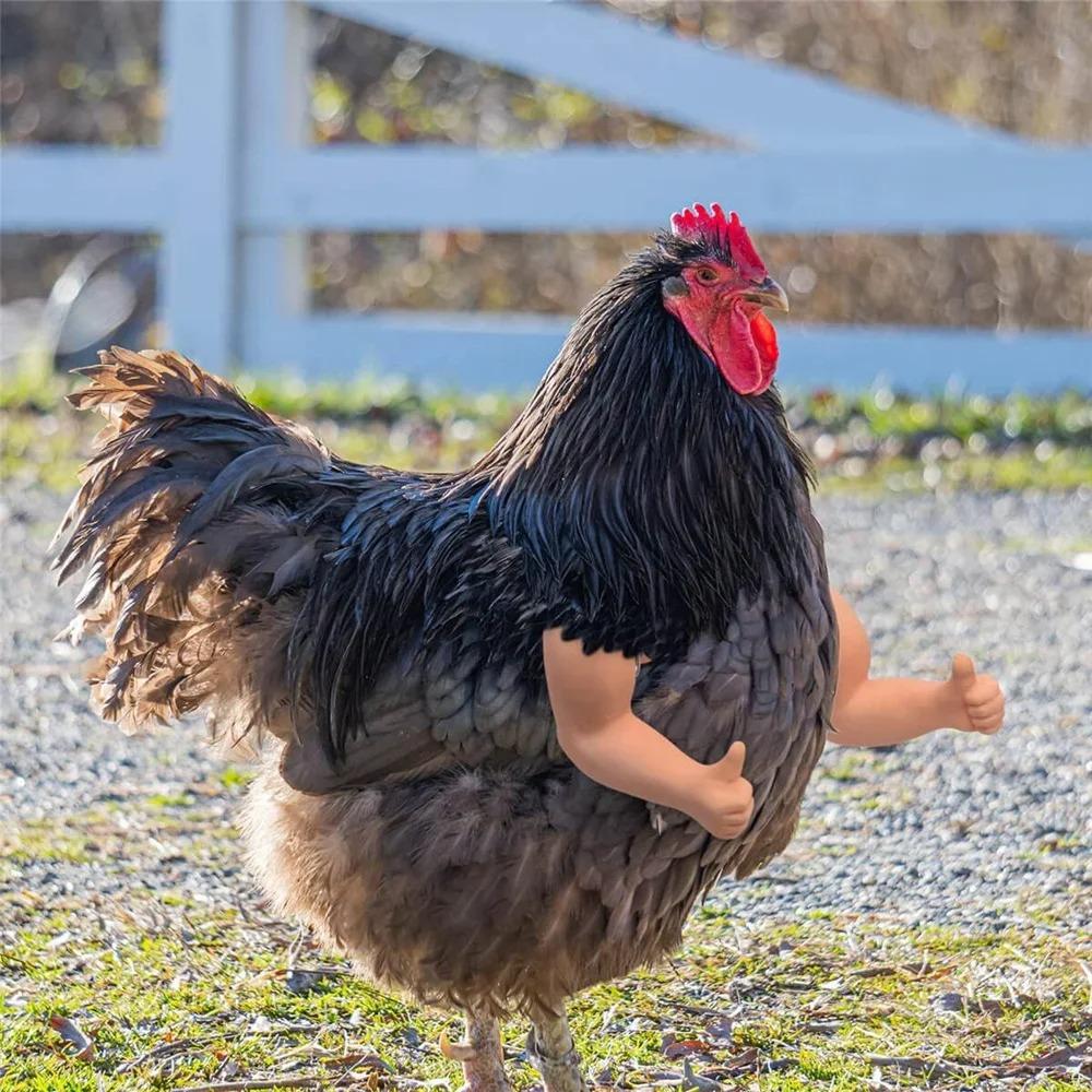 Забавные накладные мускулистые руки Халка, куриные предплечья, игрушка, руки бойцовой курицы, игрушки, тема питомцев, вечеринка