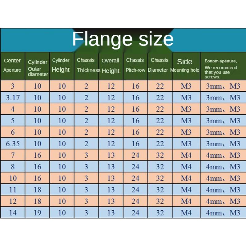 3/3.17/4/5/6/7/8/10/11/12/14mm Rigid Flange Coupling Motor Guide Shaft Coupler Motor Connector Shaft Axis Bearing Fittings