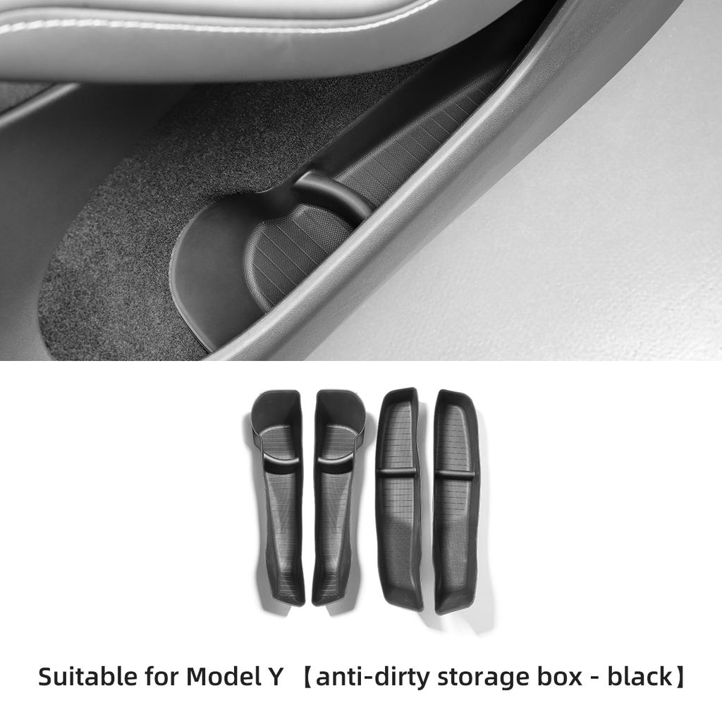 Автомобильный TPE дверной отсек для хранения, высокая боковая коробка для модели Tesla Y, слот для ворот, ящик для хранения, дверной боковой водонепроницаемый органайзер для ремонта