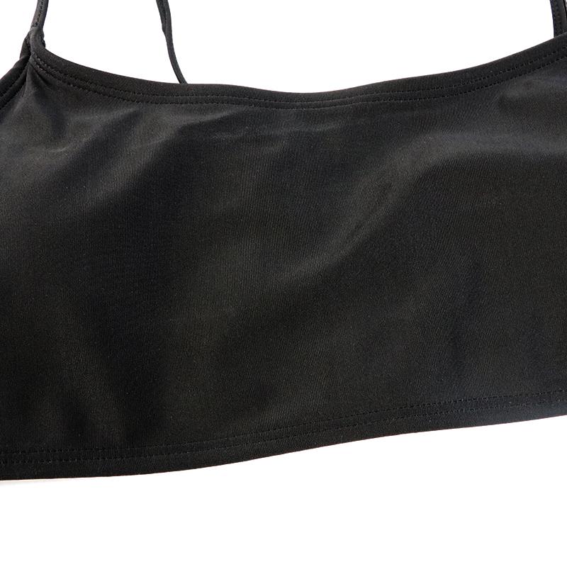 Женский купальный костюм, комплект, сексуальный бюстгальтер с подкладкой пуш-ап, стринги с низкой талией, однотонный комплект бикини, треугольный купальник, танкини