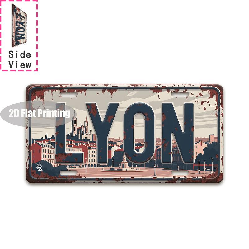 Tin Sign - Vintage Durable Metal Plaque Wall Decor, Home Office Bar Man Cave European Australian City Birth Year License Plate