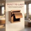 Stainless Steel Paper Towel Holder Rose Gold Toilet Paper Dispenser  Bathroom Kitchen Washroom