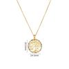 Hot Sell Zircon Lucky Tree Pendant Necklace Stainless Steel Light Luxury Plant Choker Jewelry Birthday Gifts For Women Girls