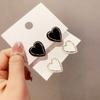 Love Earrings Resin Acrylic Earrings Female Heart-shaped Simple All-match Earrings