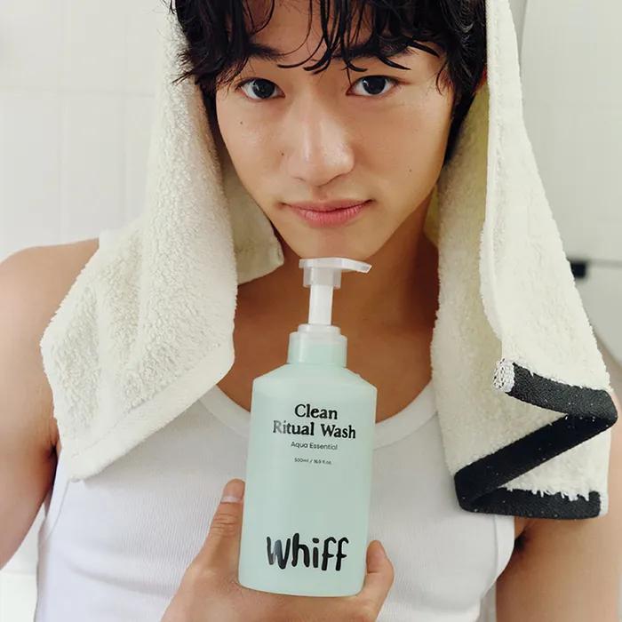 Wiff Clean Ritual Wash Deodorizing Body Wash Aqua Essential 500ml