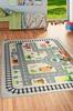 Tapis chambre enfant 120x160 cm Polyester Circuit Zoo