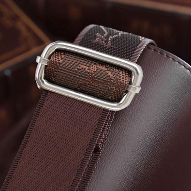 Messenger Shoulder Bag Men Leather Briefcase Casual Business Crossbody Handbag