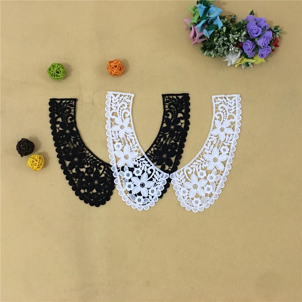 Clothing Accessories Milk Silk Hollow Lace Embroidery Diy Collar Sewing Lace Clothes Neckline Accessories Decoration