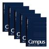 KOKUYO Note Campus Note Adult Campus Dotted B Ruled A5 50 Sheets 5 Pack Navy Blue No-105BT-DBX5SET