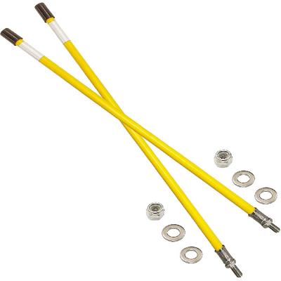 Комплект маркеров-указателей для отвала снегоочистителя 24'' Нержавеющая сталь 304 Вертикальное шпилечное крепление Шарнир Никогда не ломается Никогда не ржавеет Высокая видимость Подходит для Boss Western