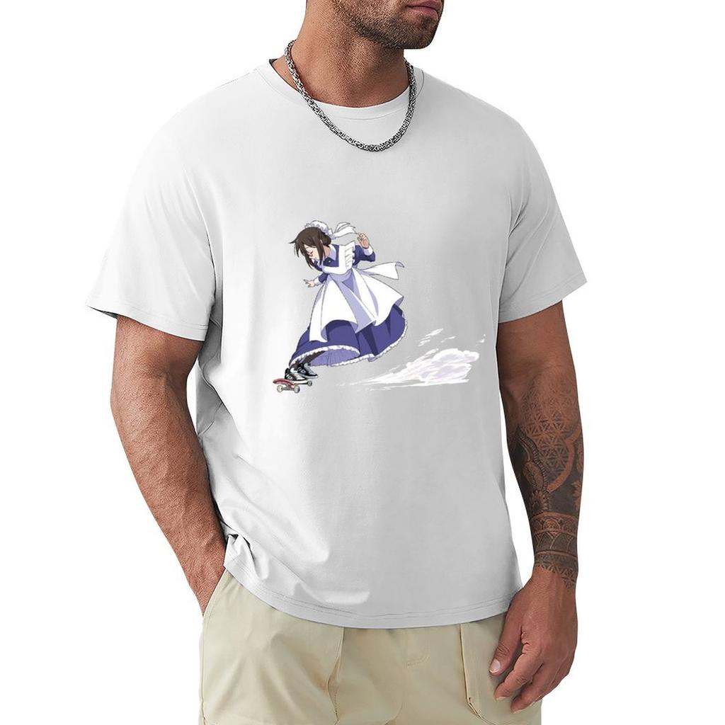 Skate Board Maid T-Shirt Graphic Tee Shirt Anime Tshirt Shirts Graphic Tee Men