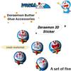 Мультфильм Дораэмон аниме кремовый клей аксессуары Дораэмон 3D наклейки, бесследные наклейки для вентилятора, наклейки для украшения стакана для воды