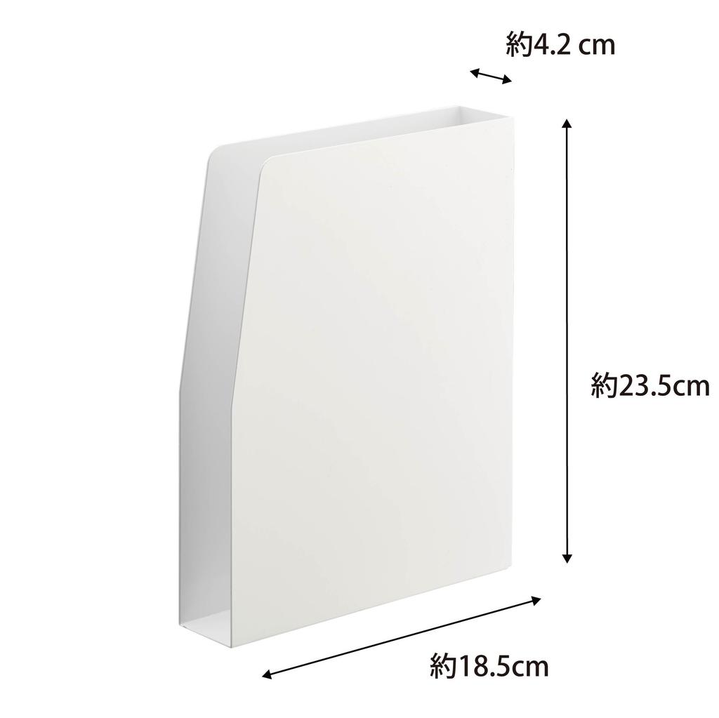 Yamazaki Tower Magnetic Print x x Letter Print 4126 Case, White, Approx. W18.5 D4.2 H23.5cm, Case, Space-Saving Storage, Organizer,