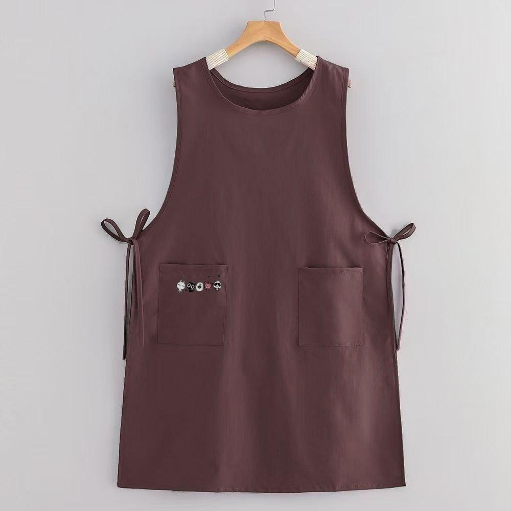 Polyester Long Vest Apron Waterproof Pinafore Aprons New Cooking Apron Kitchen Use
